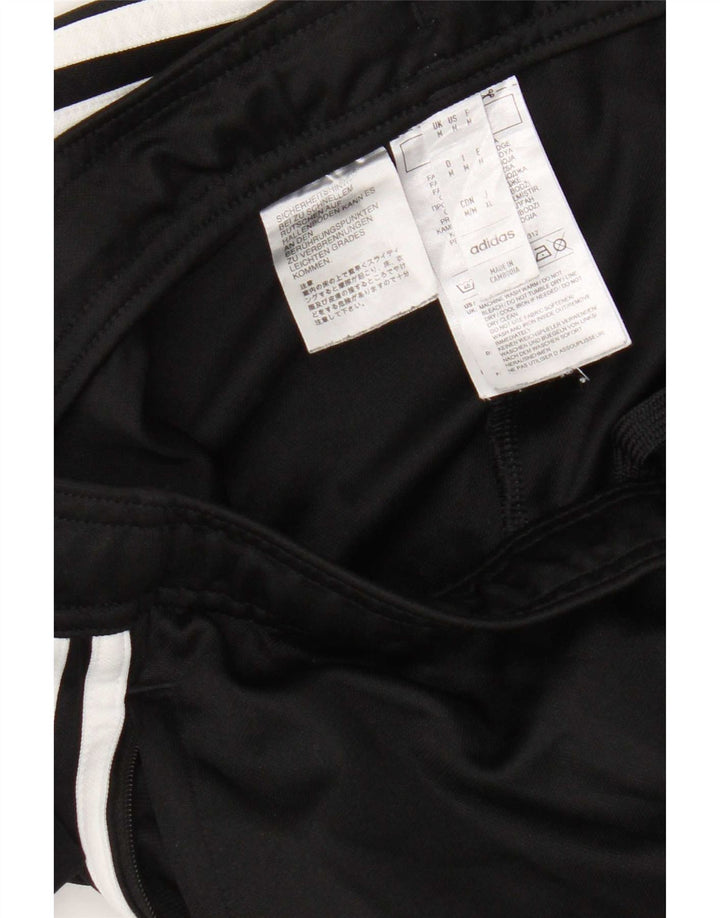Pantaloni de trening Adidas pentru bărbați, poliester mediu negru