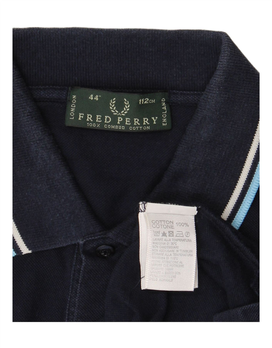 FRED PERRY Tricou polo pentru bărbați, bumbac, albastru bleumarin mediu