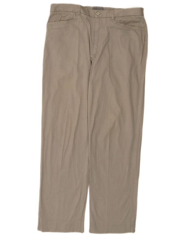 Pantaloni chino drepți pentru bărbați Versus By Gianni Versace IT 52 XL W34 L30 gri