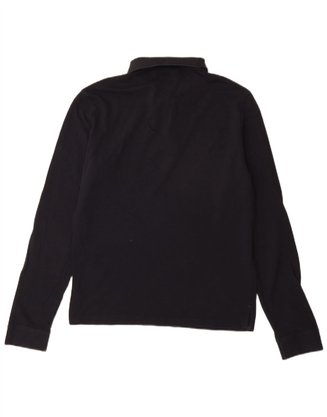 Cămașă polo cu mânecă lungă pentru bărbați Armani Jeans, bumbac bleumarin mediu