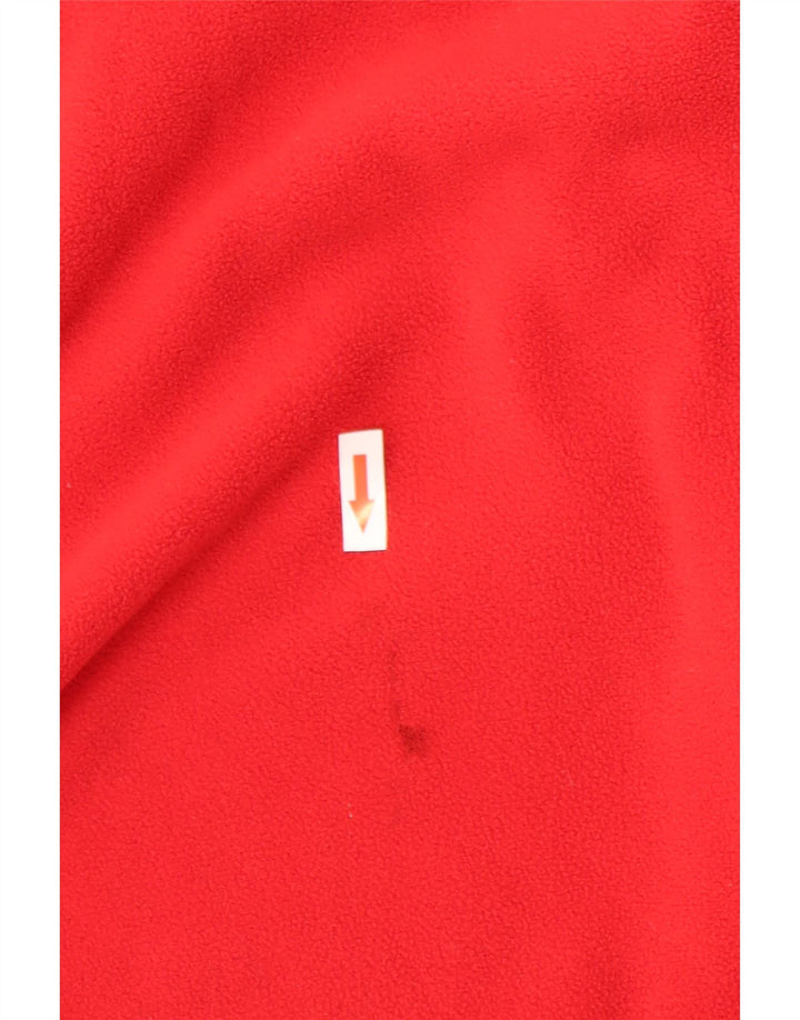 Pulover pentru bărbați The North Face, cu fermoar și gât, poliester roșu mediu