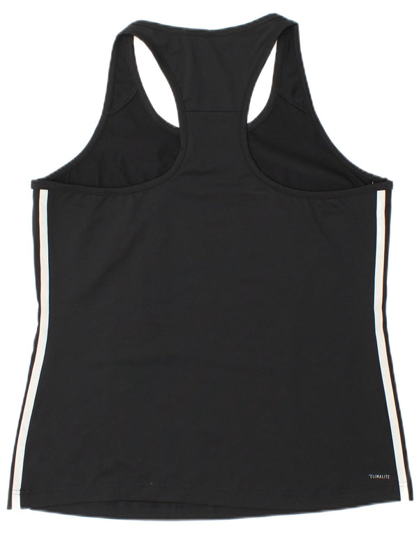 Adidas Climalite Vest Top pentru femei Marea Britanie 16/18 Poliester negru mare