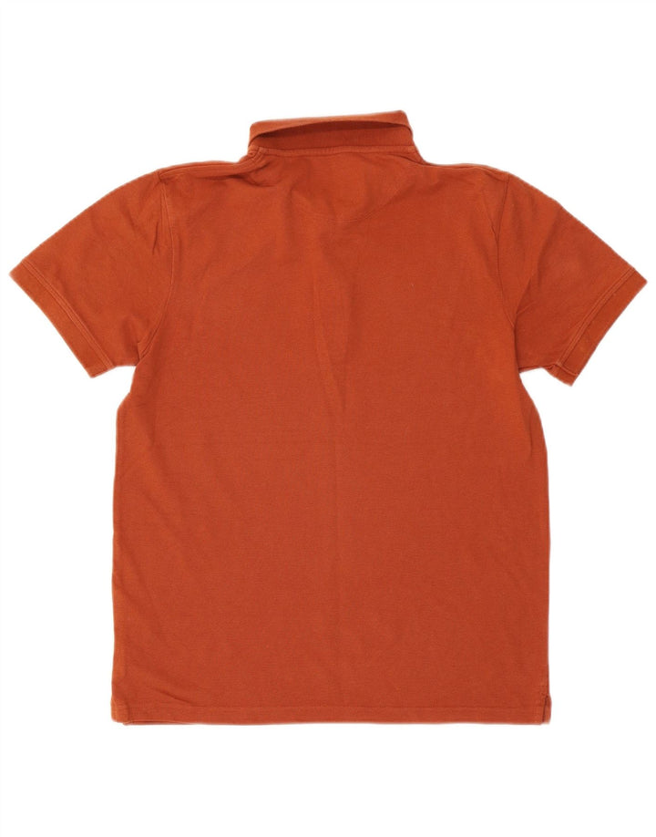Tricou polo Lyle & Scott pentru bărbați, bumbac portocaliu mediu