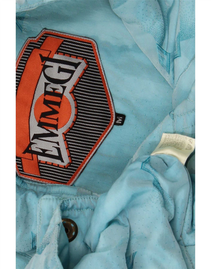 Emmegi Mens Utility Gilet UK 38 Medium Blue Geometric Poliamidă