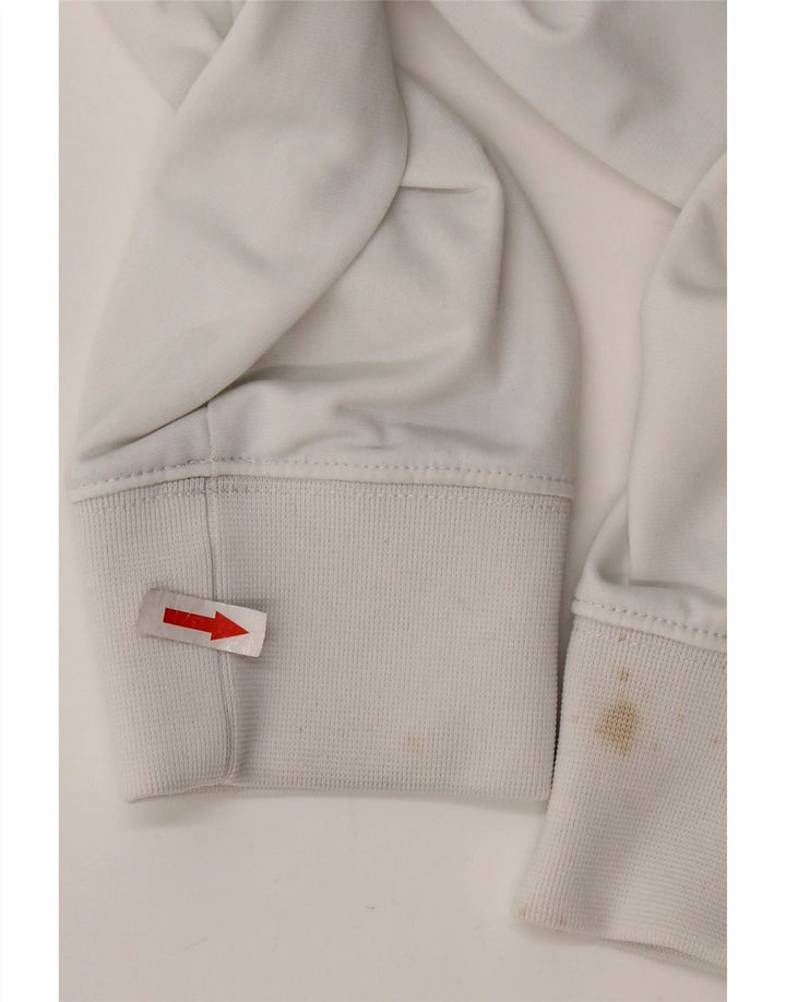 Jachetă de top pentru trening grafic NIKE pentru bărbați, alb mediu, poliester color bloc
