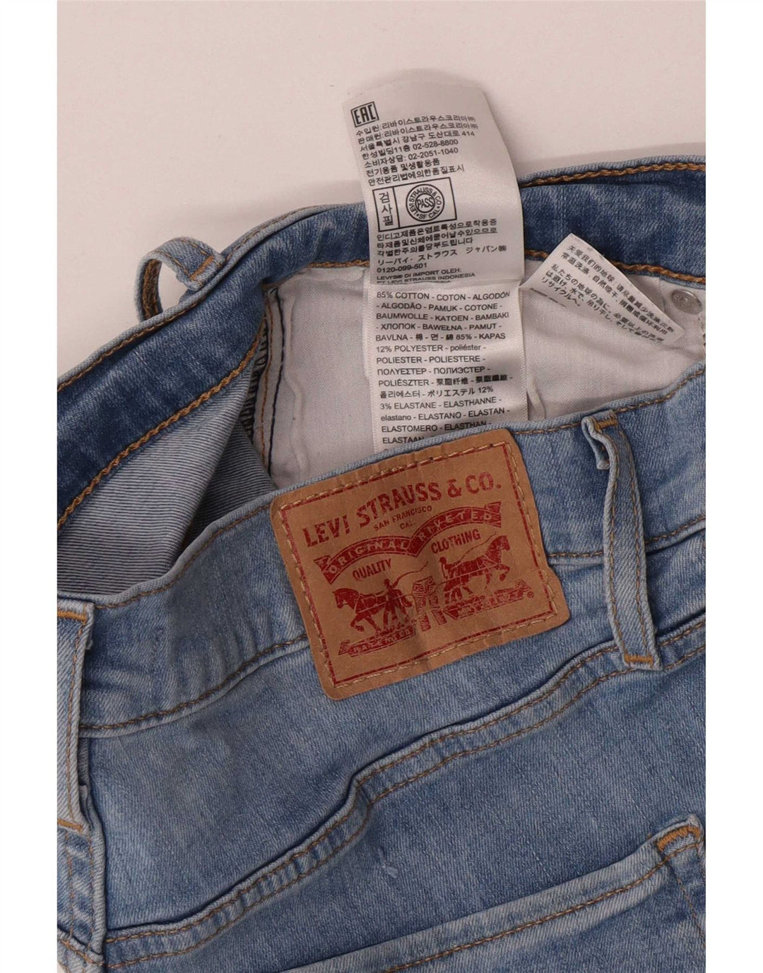 Blugi skinny pentru femei Levi's W28 L27 Bumbac albastru