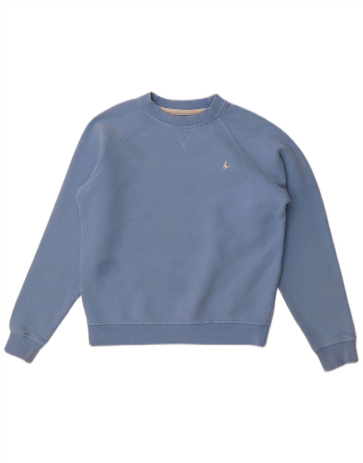 Jack Wills Pulover supradimensionat pentru femei UK 4 XS Blue Cotton Classic