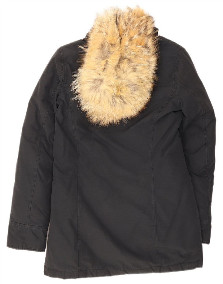 Jachetă parka cu glugă Woolrich pentru femei UK 6 XS bleumarin