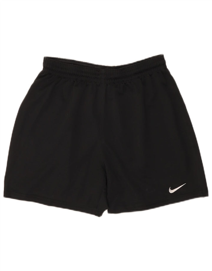 Pantaloni scurți sport Nike pentru bărbați, poliester mediu negru