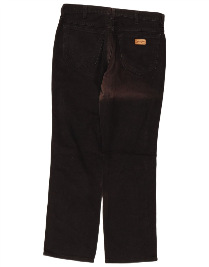 Blugi drepte pentru bărbați Wrangler Texas W34 L31 bumbac negru