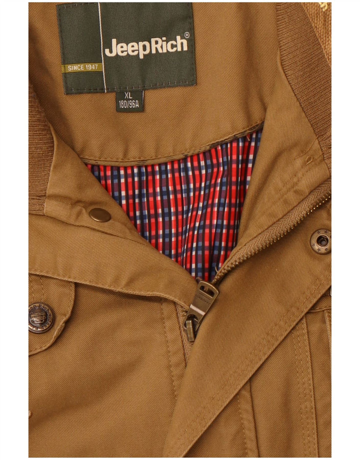 Jachetă militară pentru bărbați Jeep Rich UK 42 XL maro