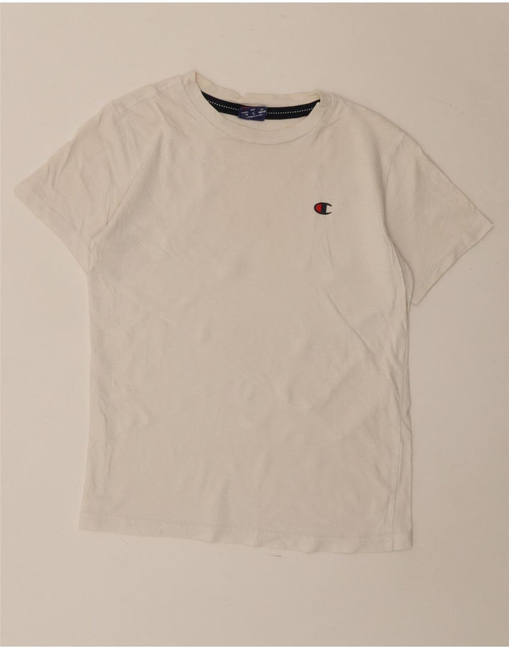 Tricou Băieți Champion Top 11-12 Ani Mare Alb