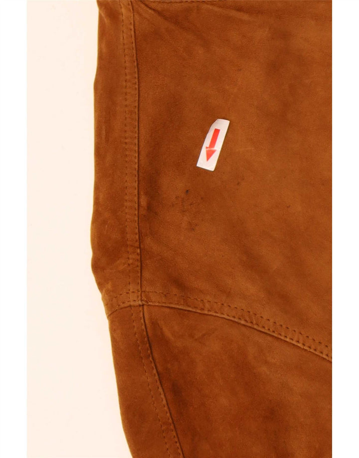 Bomber vintage pentru bărbați din piele intoarsa IT 54 2XL Bej