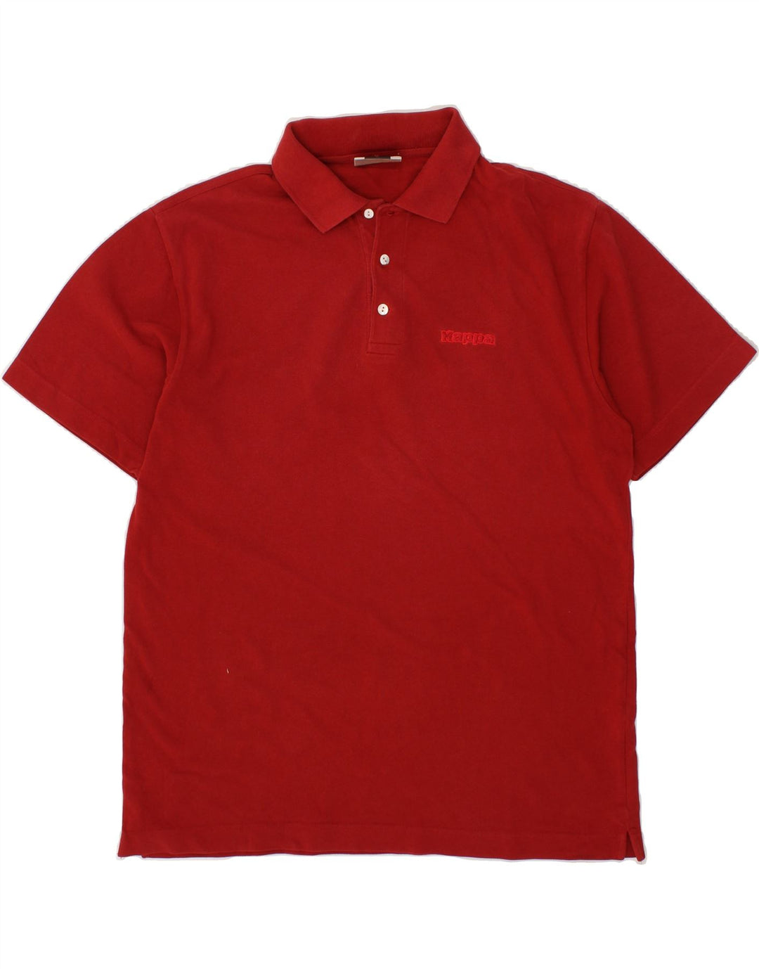 KAPPA Mens Polo Shirt Large Red Cotton Vintage Kappa and Second-Hand Kappa from Messina Hembry 