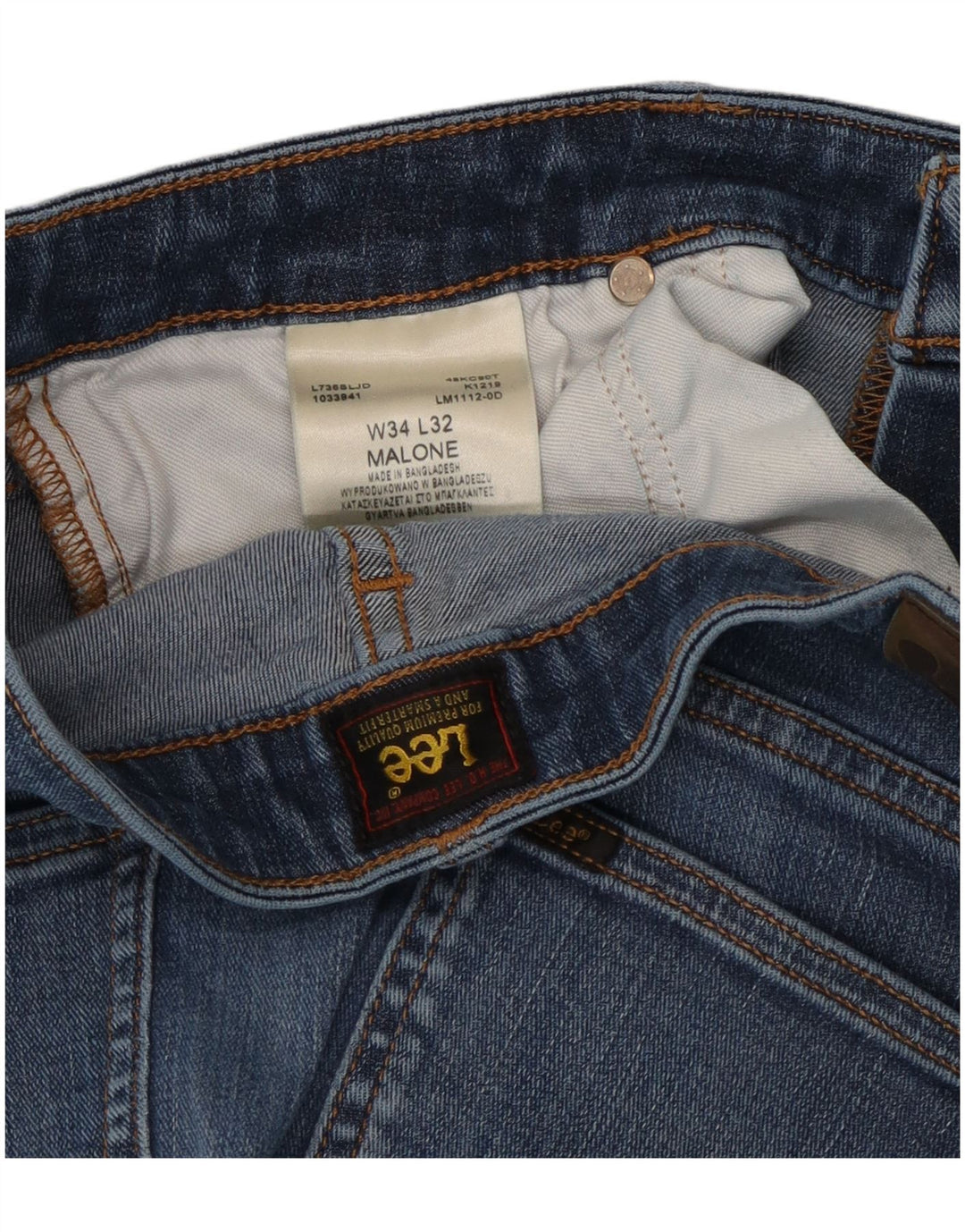 Blugi Lee Malone Slim pentru femei W34 L30 Bumbac albastru