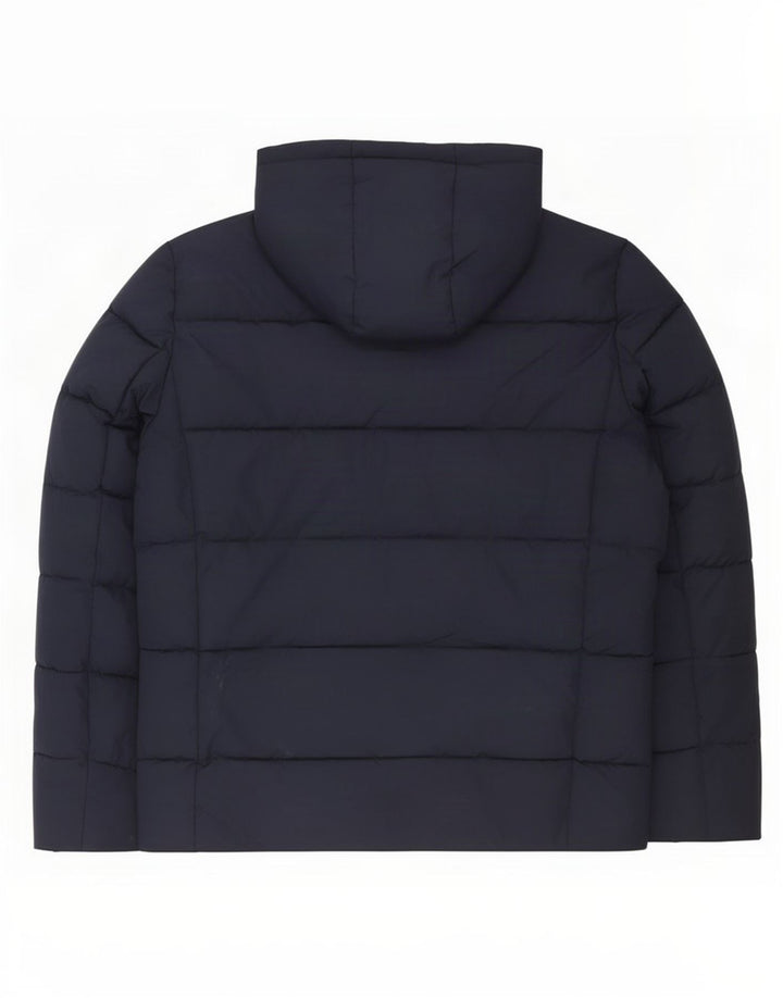 Jachetă căptușită cu glugă pentru bărbați Superdry UK 38 Medium bleumarin Poliester