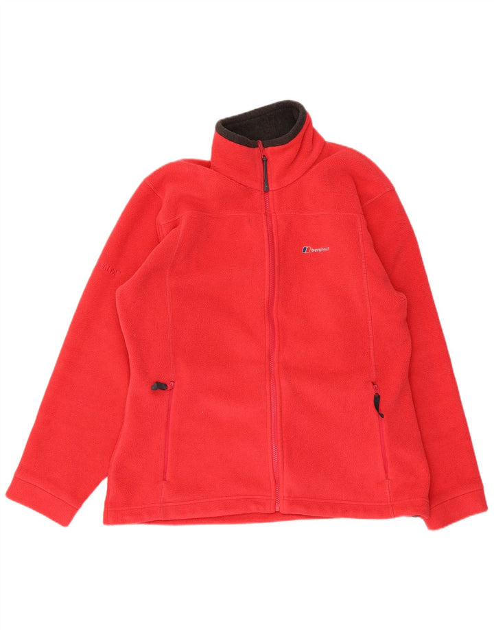 Jachetă fleece pentru femei Berghaus UK 14, mare, roșu, poliester