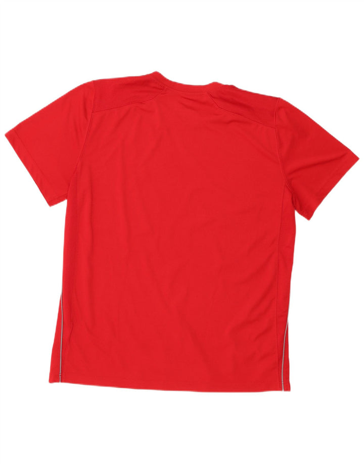 Tricou Nike Dri Fit pentru bărbați Top mare din poliester roșu