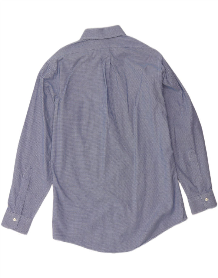 Cămașă pentru bărbați BROOKS BROTHERS Slim Fit Mărimea 15 1/2 Medium Blue Houndstooth