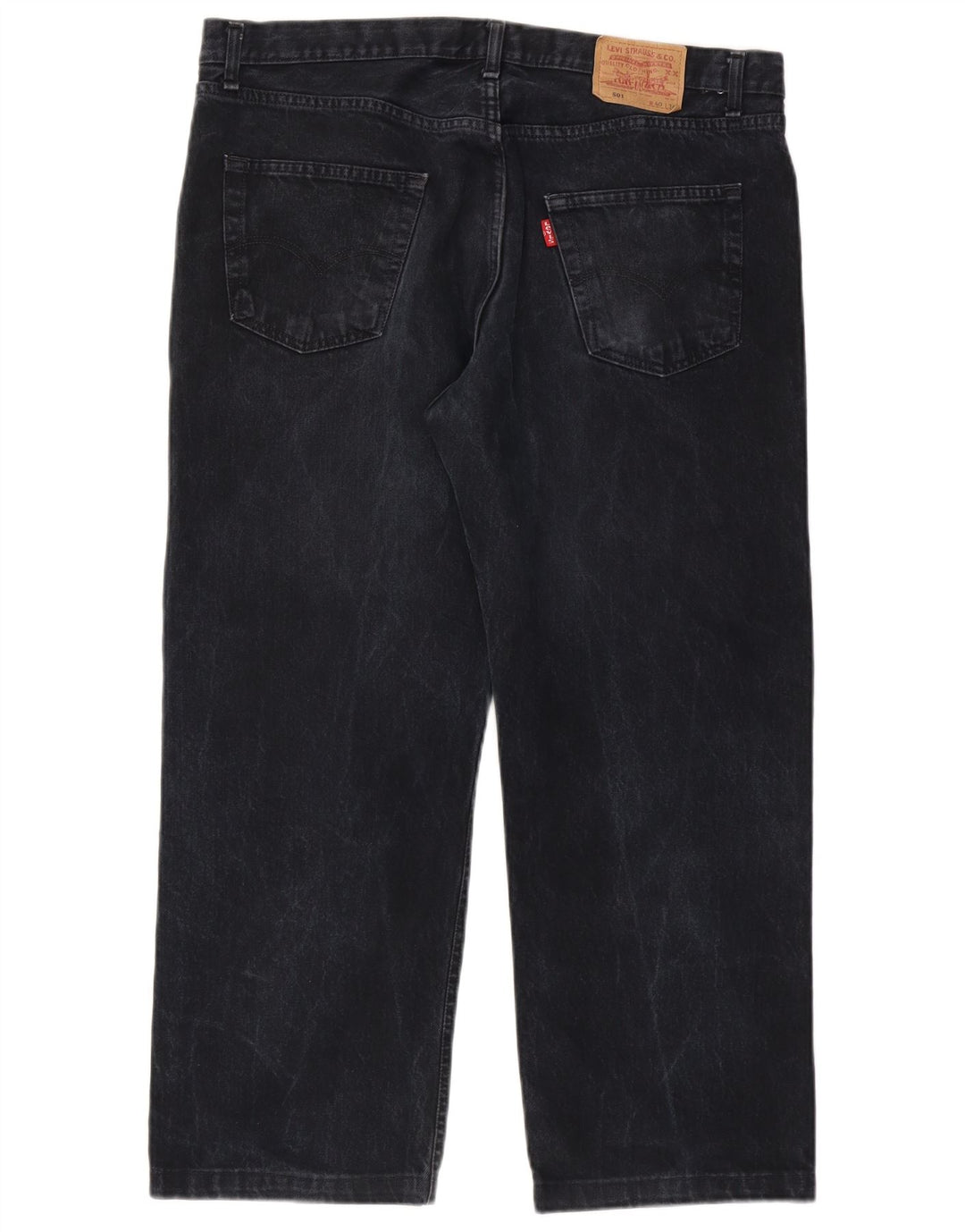 Blugi Levi's 501 drepte pentru bărbați W40 L26 bumbac negru