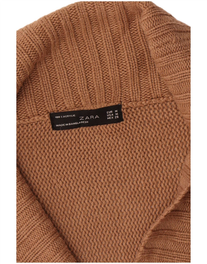 Pulover cardigan pentru femei Zara UK 14 Maro Mediu