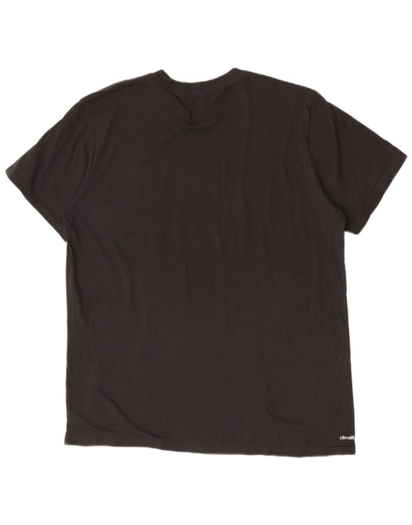 Tricou Adidas Climalite Graphic Top XL Poliester Negru