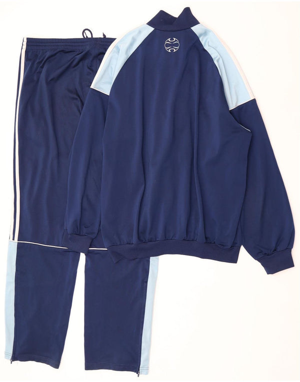 Trening complet Adidas pentru bărbați Marea Britanie 42/44, mare, bleumarin, poliester color bloc