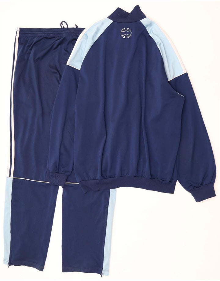 Trening complet Adidas pentru bărbați Marea Britanie 42/44, mare, bleumarin, poliester color bloc