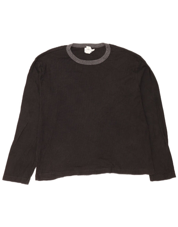 Calvin Klein Jeans Top pentru bărbați cu mânecă lungă 2XL, bumbac negru