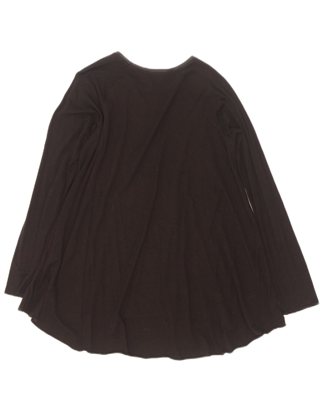 Top femeie Zara cu mânecă lungă UK 14 Medium Negru