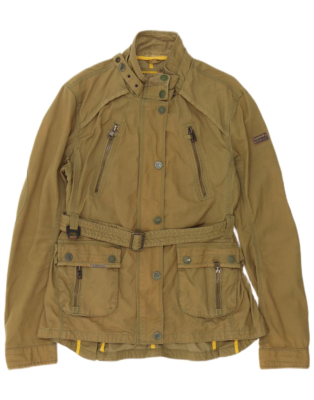 Jachetă Superdry pentru femei, UK 18 XL, bumbac kaki