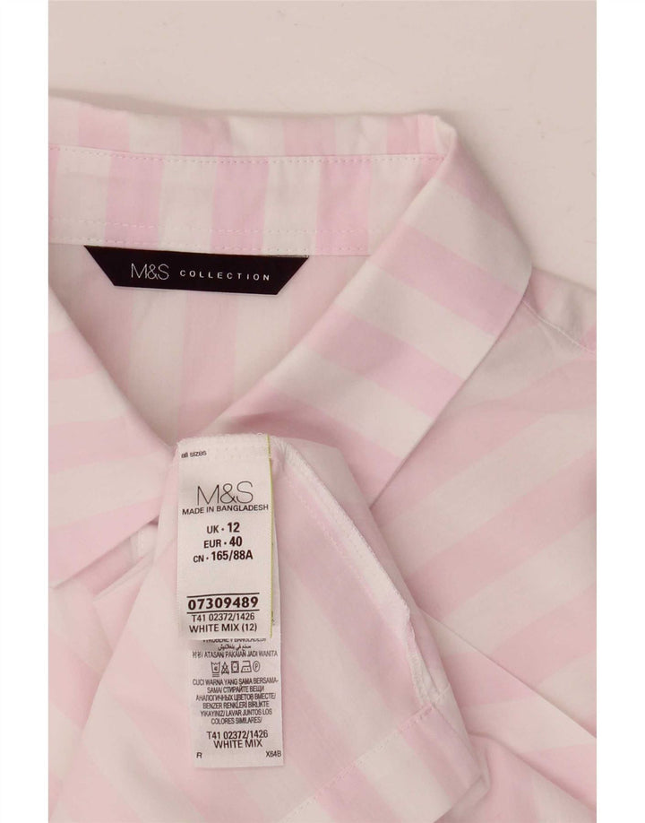 Cămașă cu mânecă scurtă pentru femei Marks & Spencer UK 12 Medium White Dunge