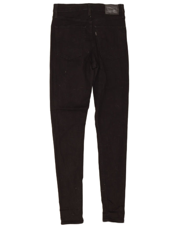 Blugi super skinny pentru femei Mile High Levi's W30 L32 bumbac negru