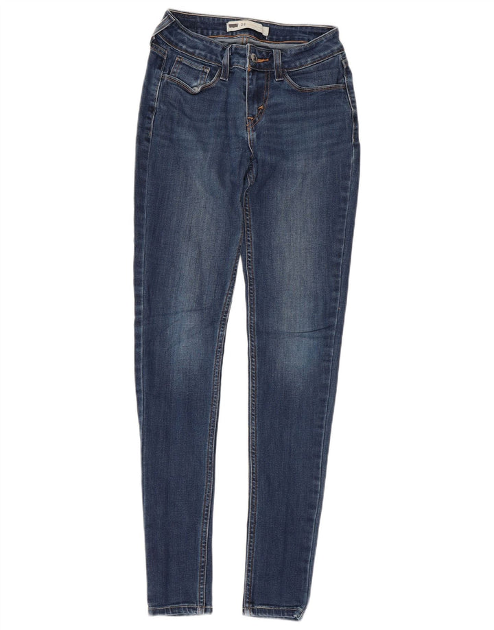 Blugi skinny pentru femei Levi's W24 L30 Bumbac albastru