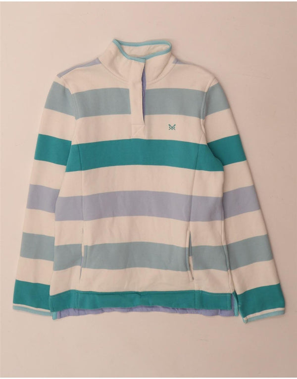 Crew Clothing Womens Sweatshirt Jumper UK 8 Small Multicoloured Striped