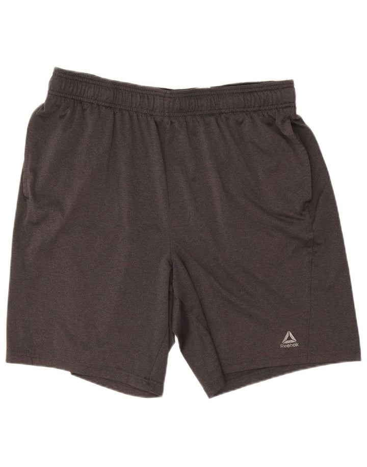 Pantaloni scurți sport Reebok pentru bărbați, mari, gri din poliester
