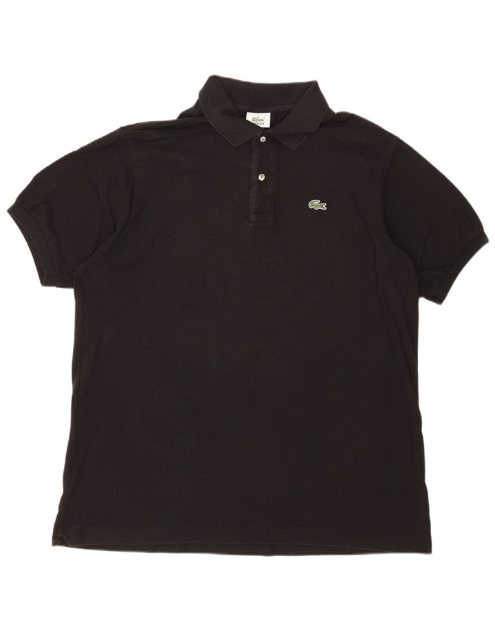 Tricou polo pentru bărbați LACOSTE Mărimea 6 XL bumbac negru