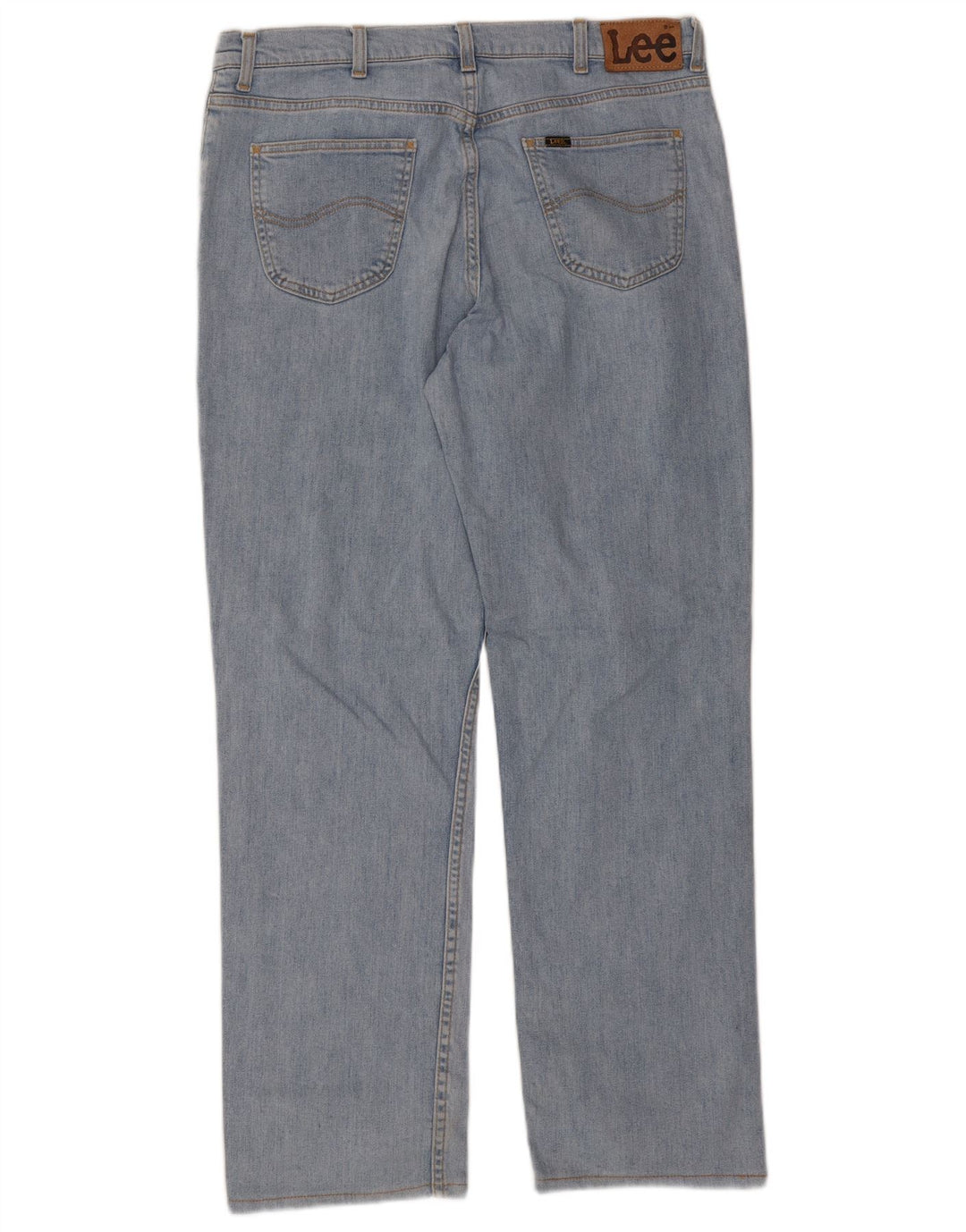 Blugi Lee Brooklyn Straight pentru bărbați W38 L31, bumbac albastru