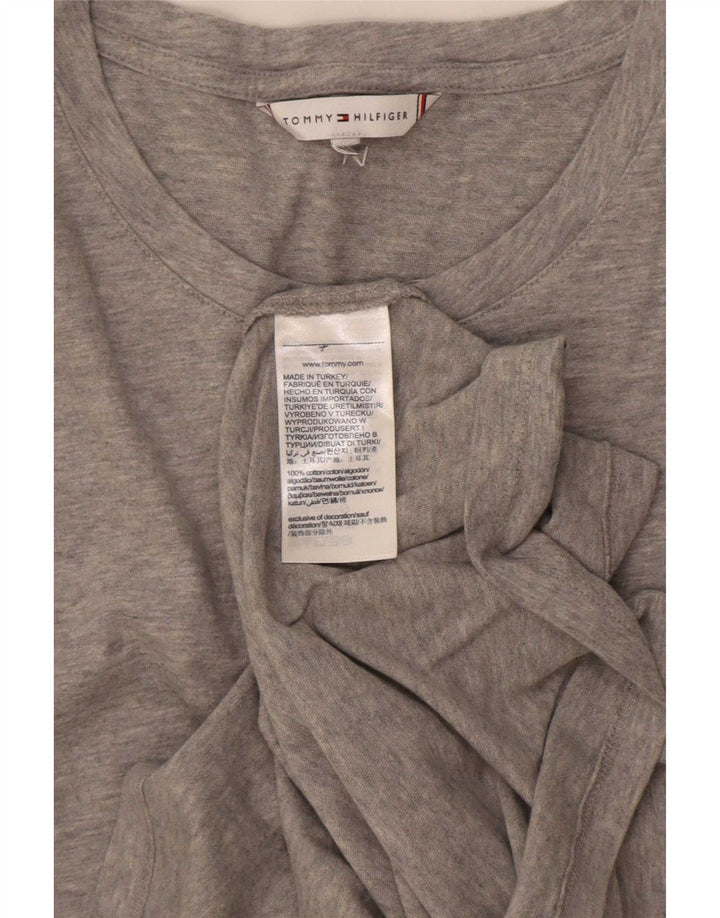 Tricou pentru bărbați Tommy Hilfiger Top din bumbac gri mediu