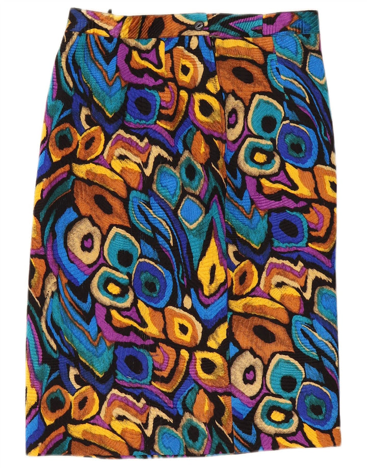 Fusta Dreaptă Vintage Femei W32 Large Multicolore Ikat
