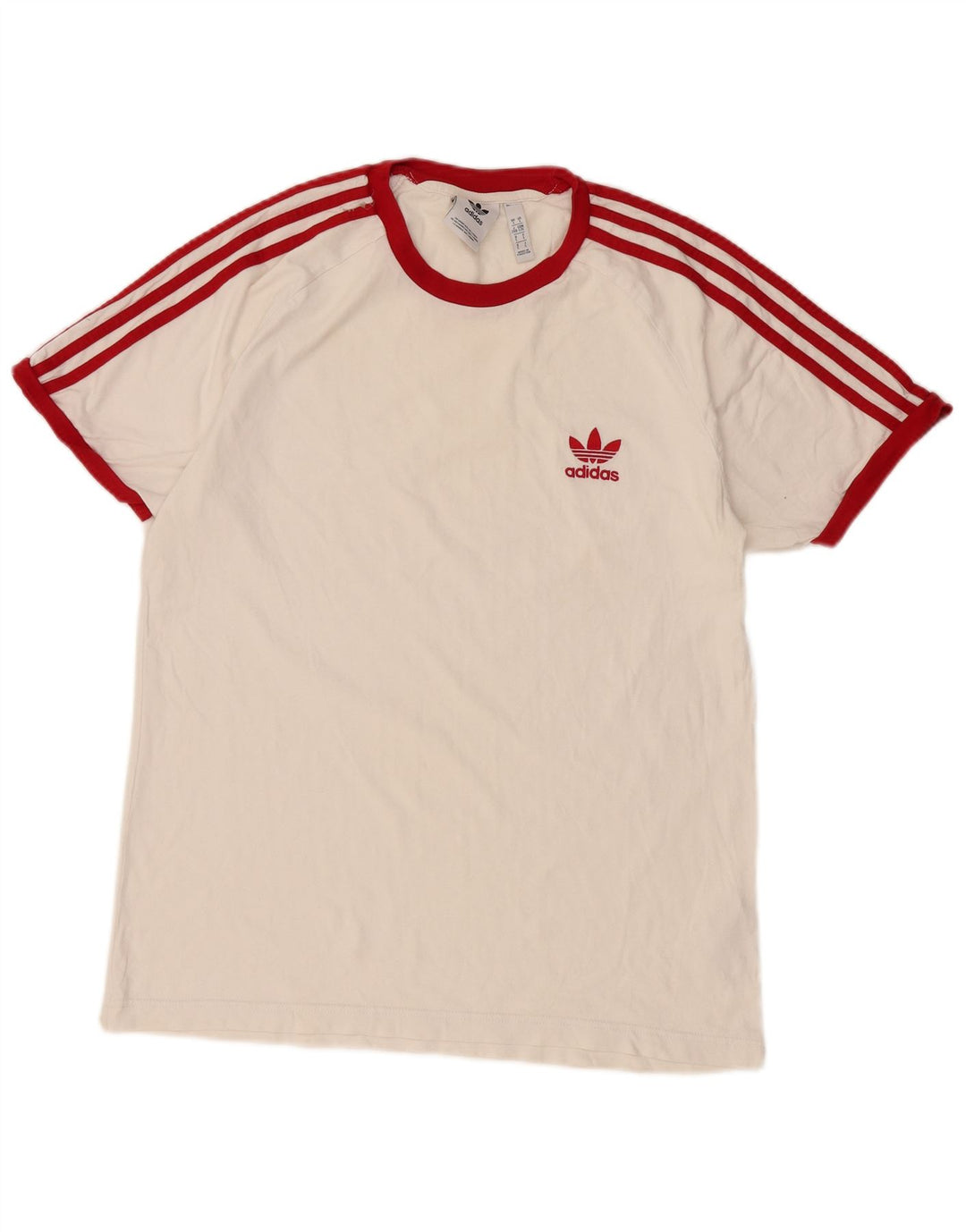 Tricou pentru bărbați Adidas Top mare din bumbac alb