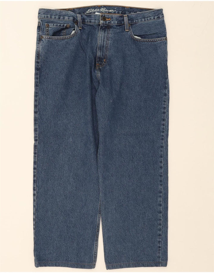 EDDIE BAUER Mens Straight Jeans W36 L26 Blue Cotton Vintage Eddie Bauer and Second-Hand Eddie Bauer from Messina Hembry 