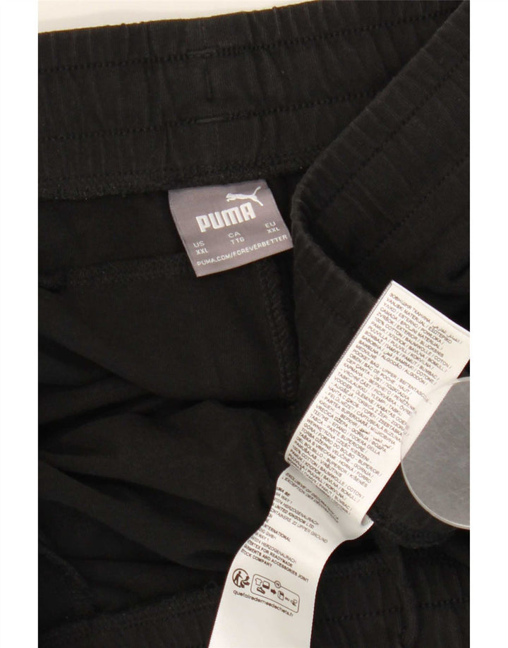 Pantaloni scurți sport pentru bărbați Puma 2XL, bumbac negru