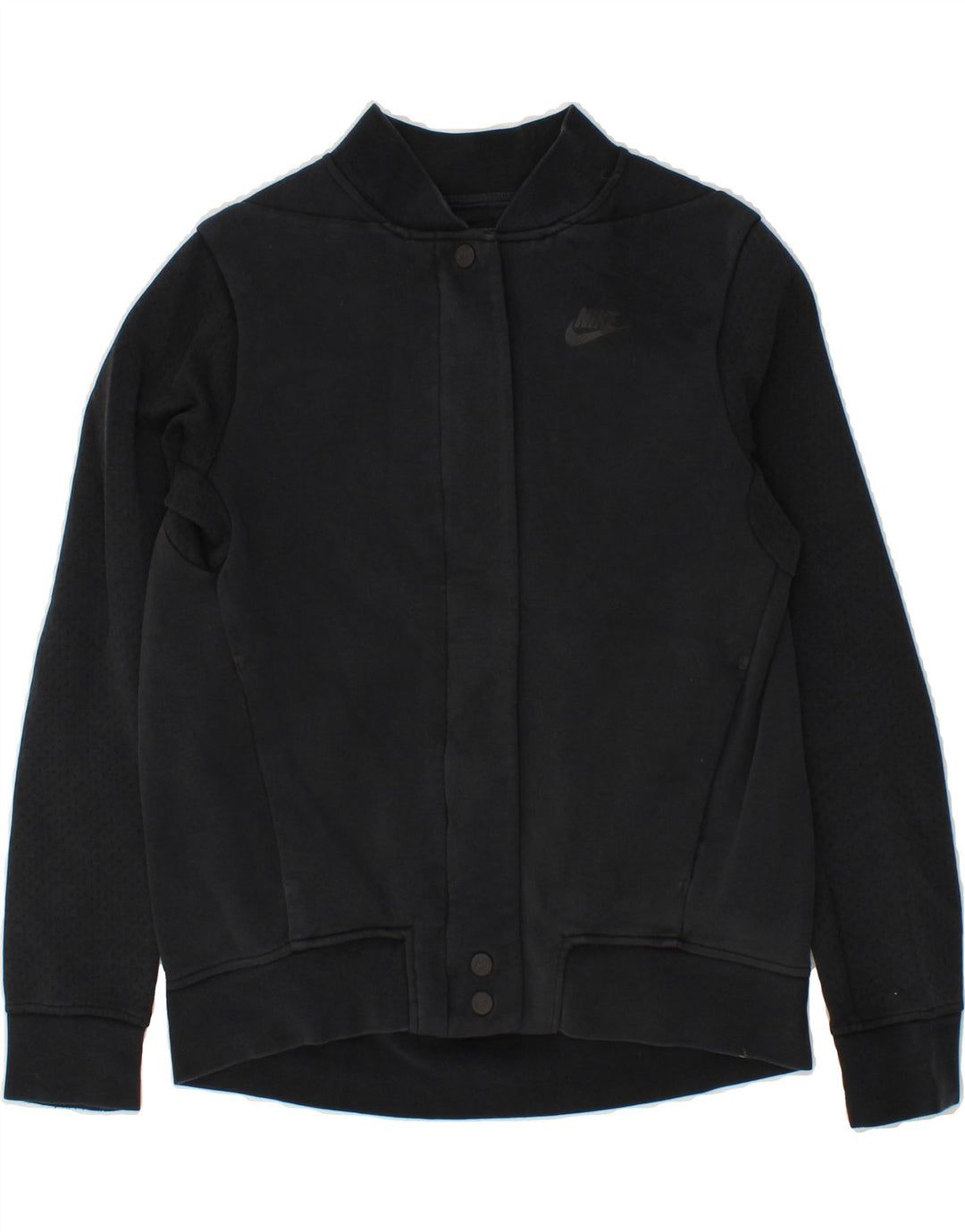 NIKE Womens Tracksuit Top Jacket UK 6 XS Black Cotton Vintage Nike and Second-Hand Nike from Messina Hembry 