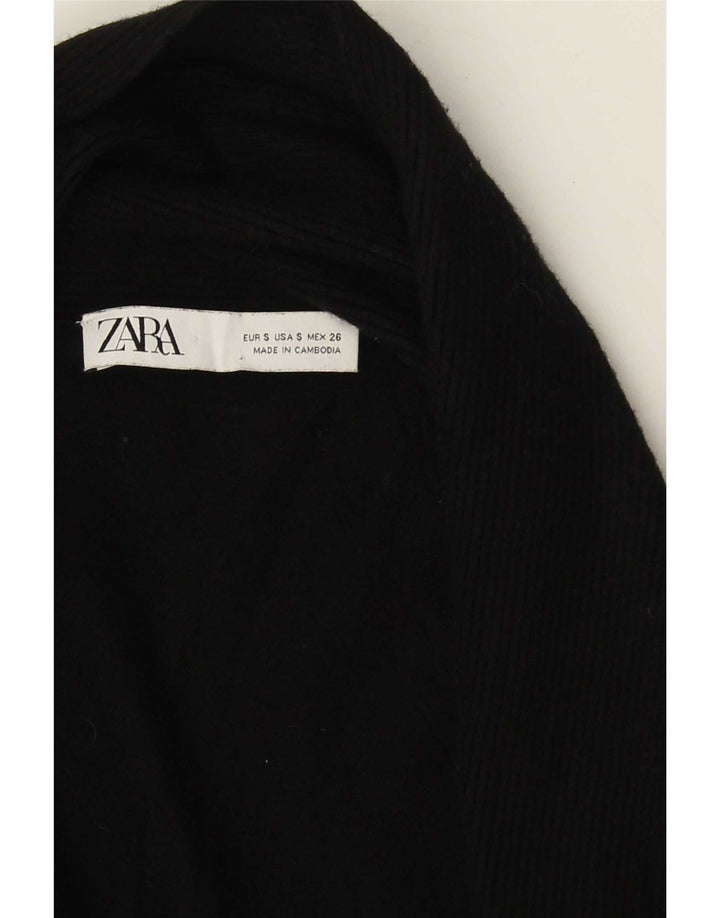 Pulover cardigan deschis pentru femei Zara UK 10 Mic Negru