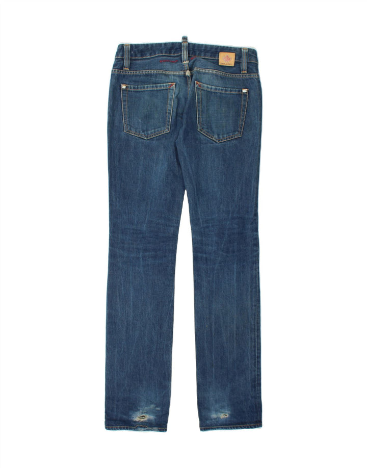 DSQUARED2 Womens Slim Jeans IT 42 Medium W30 L36 Blue Cotton Vintage Dsquared2 and Second-Hand Dsquared2 from Messina Hembry 