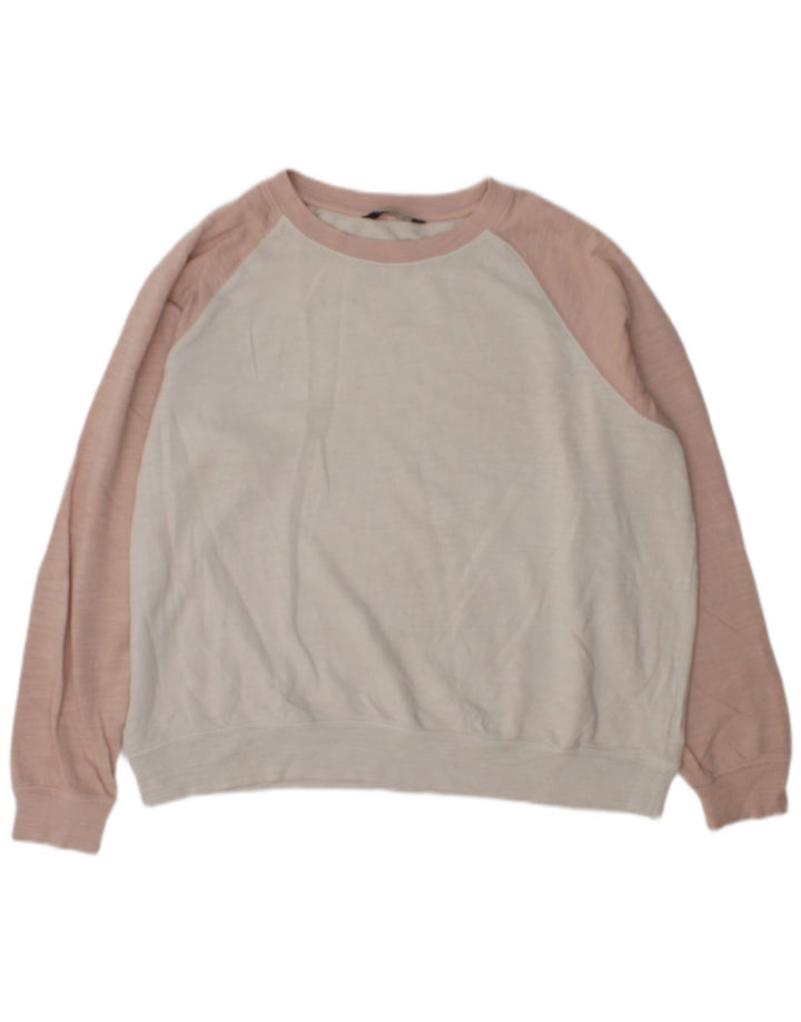 Pulover pentru damă Marks & Spencer pentru femei UK 16, mare, alb, bloc de culoare