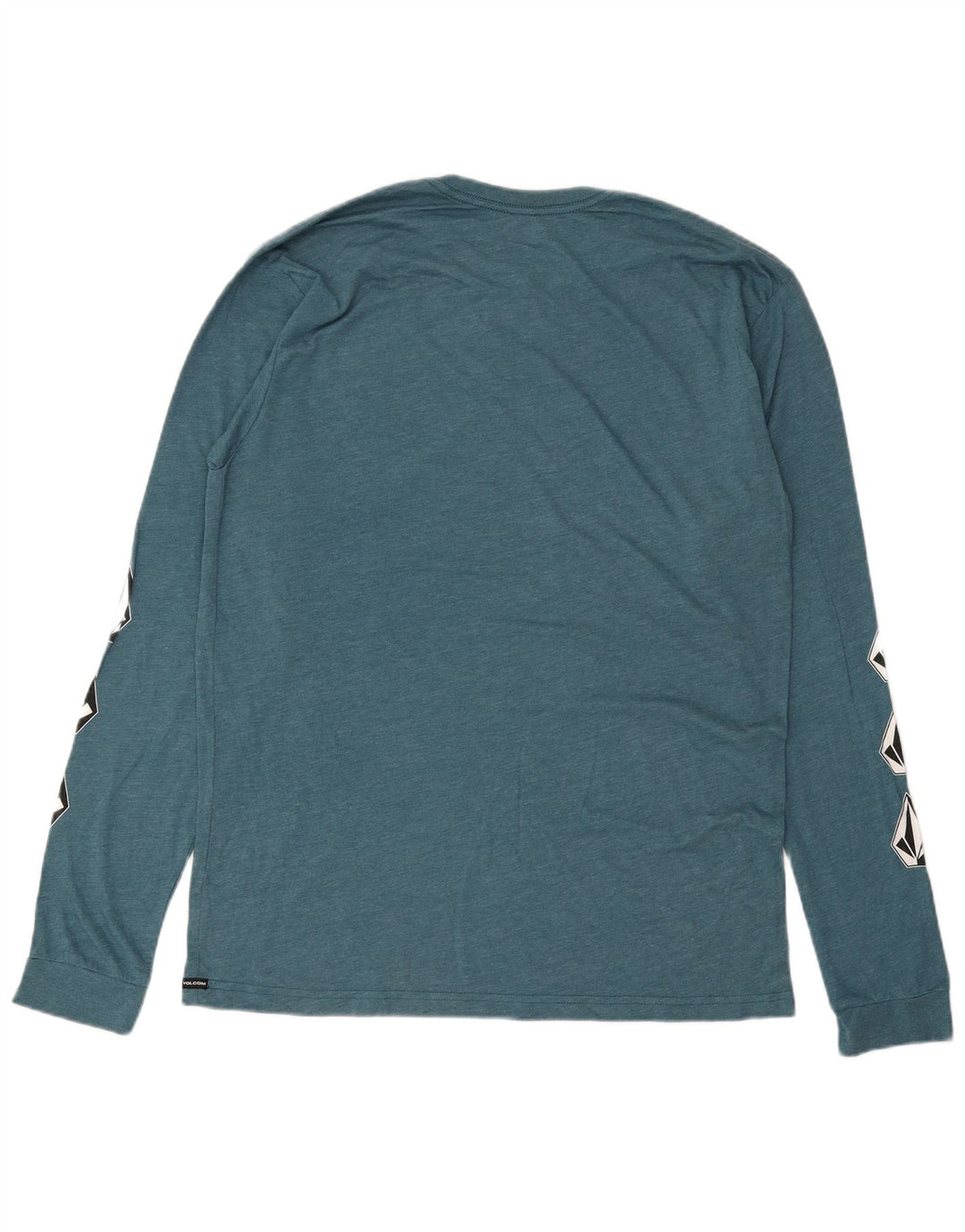 Top grafic cu mânecă lungă, XL, albastru, din bumbac, Volcom