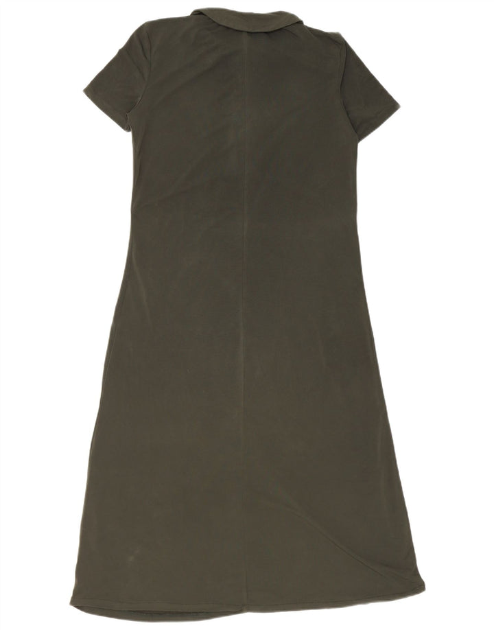 Rochie polo pentru femei ZARA UK 12 verde mediu