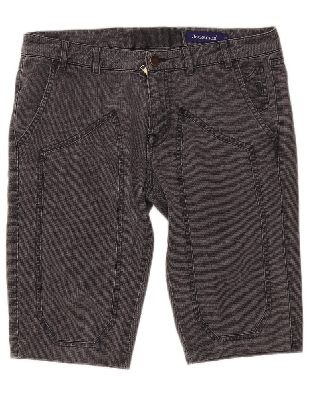 Pantaloni scurți chino pentru bărbați JECKERSON W29 bumbac mediu negru